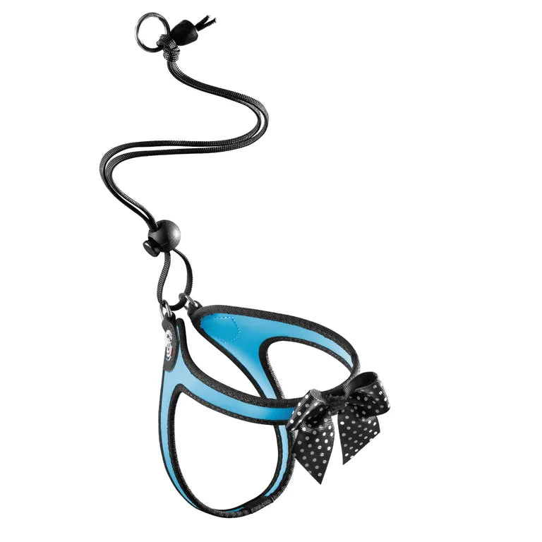 TRE PONTI Pettorina Easy Fit Grace Onyx con Laccio Azzurro 1 TRE PONTI Pettorina Easy Fit Grace Onyx con Laccio Azzurro 1
